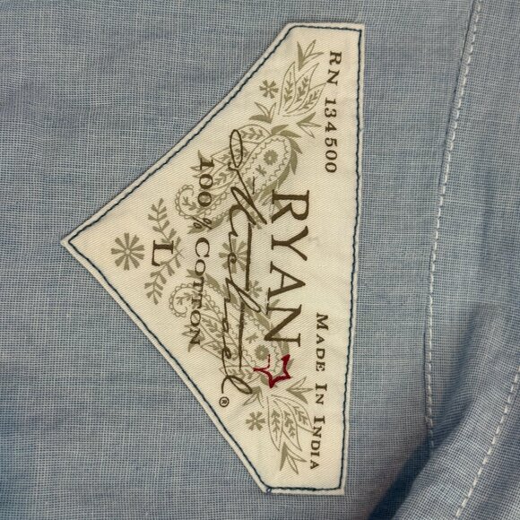Ryan Micheal Chambray Shirt Large - Picture 8 of 11